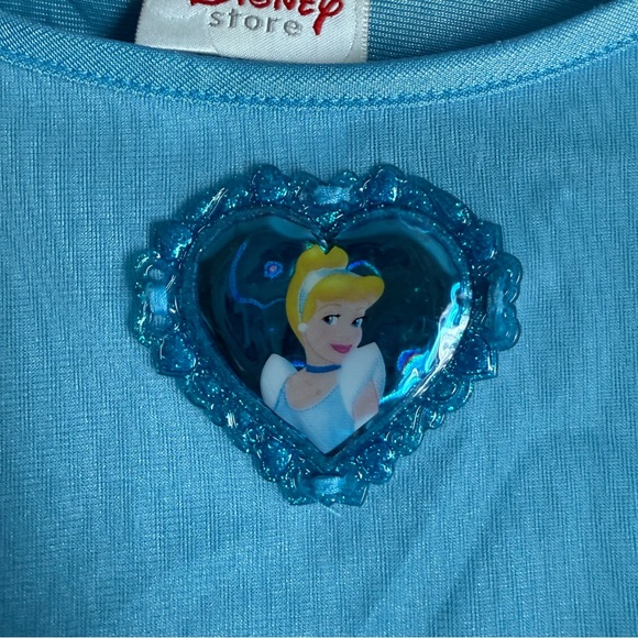 Disney Princess Cinderella Girls’ Shimmery Blue Night Gown (7/8, M) - Picture 3 of 6
